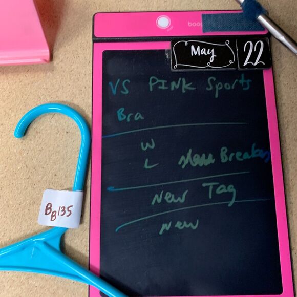 Victoria's Secret Pink Ultimate Lightly Lined Sports Bra Womens L Large Breakers - Picture 10 of 11